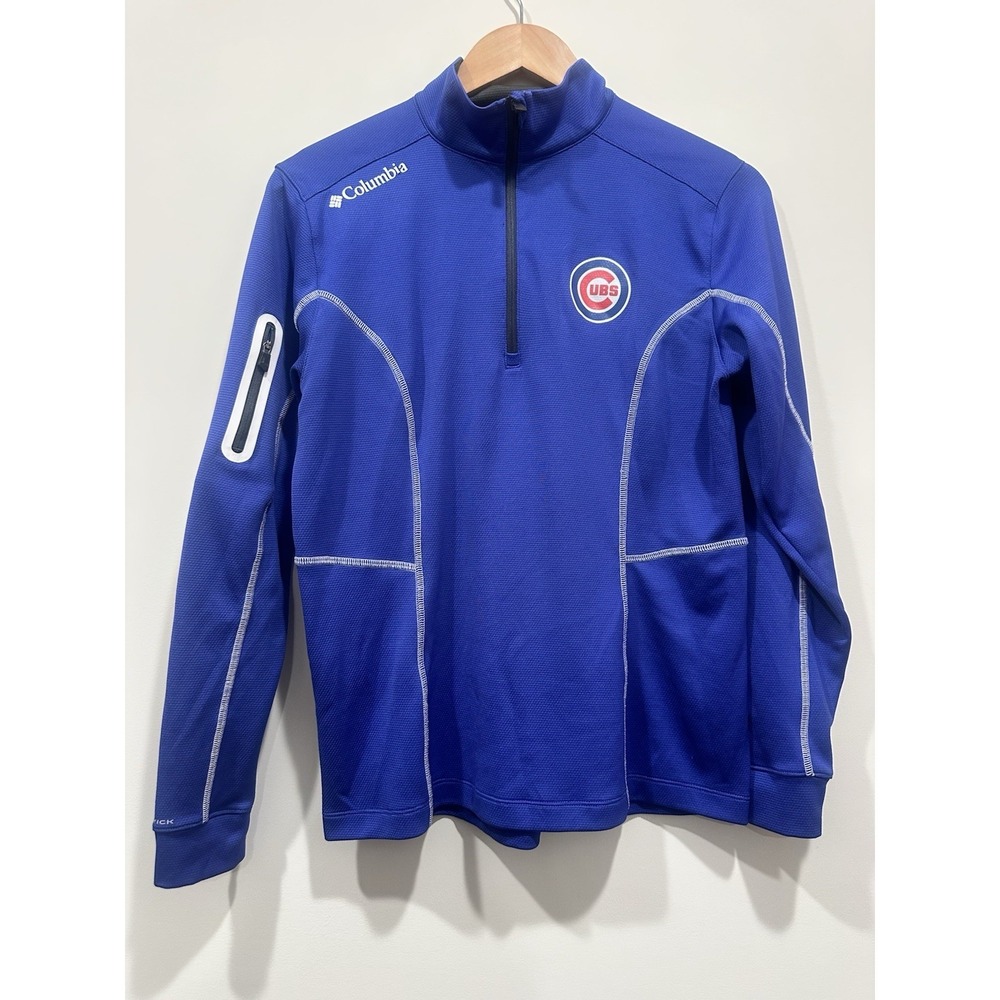 Columbia Golf Chicago Cubs Men's Quarter Zip Medium